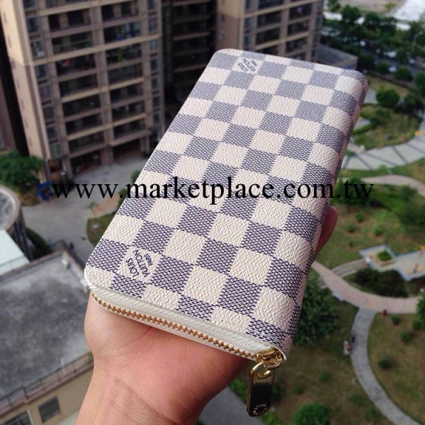 L傢品牌爆款男女士錢包 原版棋盤老花長款真皮手拿包批發招代理工廠,批發,進口,代購