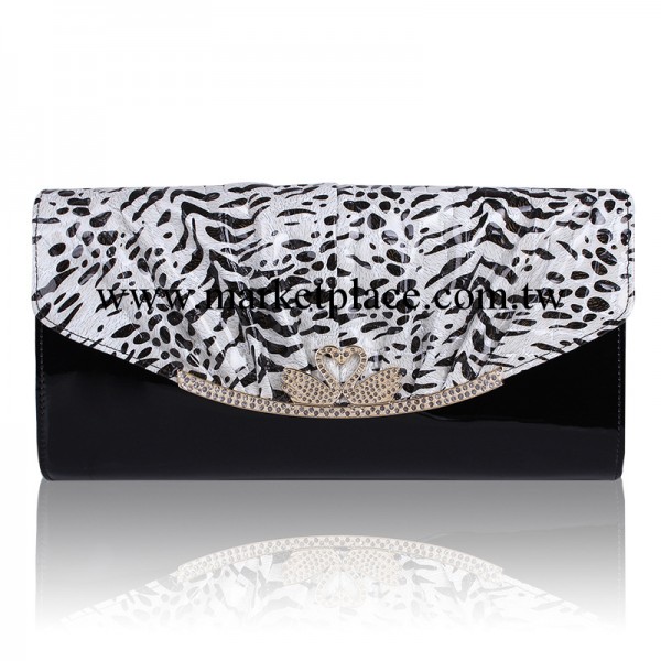 新款真皮女包精致手拿包時尚歐美風豹紋鑲鉆鏈條單肩女士包包批發工廠,批發,進口,代購