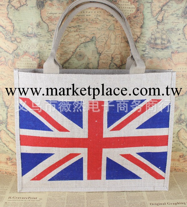 出口米字旗麻佈包 英國國旗包包/購物包/手提包工廠,批發,進口,代購