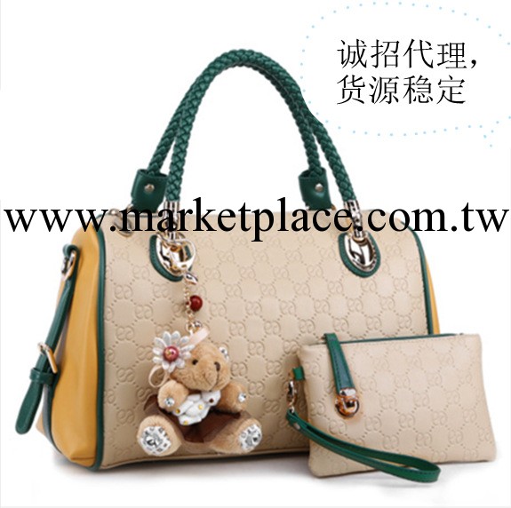 金粉世傢2014時尚女包新款韓版潮流單肩斜挎手提包撞色女士包包工廠,批發,進口,代購