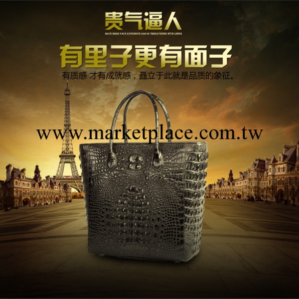 YALV鱷魚皮手提包 2014新款歐美時尚 高檔真皮女士手提包晚宴包包工廠,批發,進口,代購