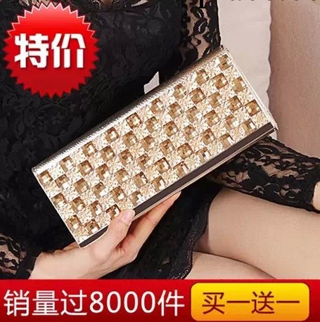 鑲鉆水鉆彩鉆包蛇皮紋手抓包晚宴包手拿包單肩斜跨小包潮女包包郵工廠,批發,進口,代購