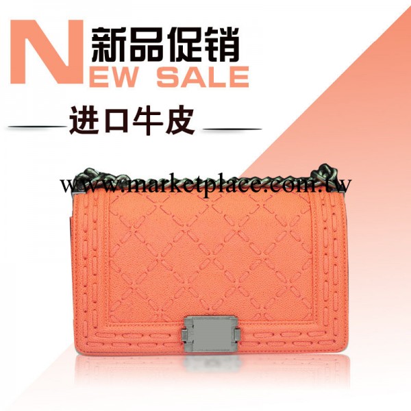 2014小香真皮女包 鐵鏈單肩斜挎包 牛皮女包手提包晚宴包代發工廠,批發,進口,代購