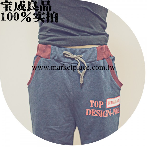 2014秋冬新款運動休閒女式刺繡徽章彈力長褲 外貿原單多色入工廠,批發,進口,代購