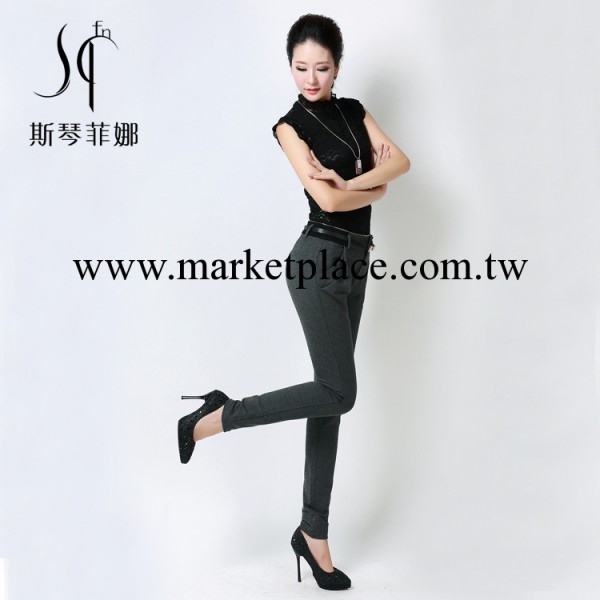 斯琴菲娜2014女裝 女式長褲韓版顯瘦休閒褲大碼哈倫褲子秋裝新款工廠,批發,進口,代購