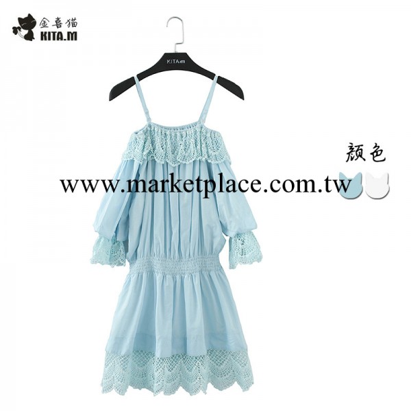 2014夏季品牌女裝韓版性感吊帶棉麻連衣裙蕾絲拼接百褶連衣裙批發工廠,批發,進口,代購