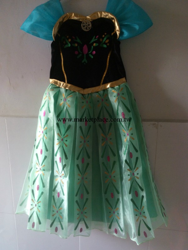 速賣通 ebay 女童Anna公主禮服裙女童連衣裙 童裙 外貿服裝 現貨工廠,批發,進口,代購