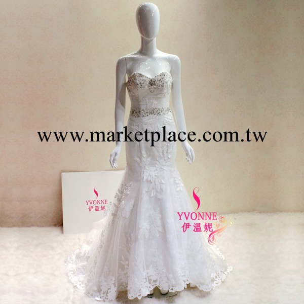 新款時尚蕾絲婚紗 抹胸修身公主款婚紗 高檔婚紗 廠傢直銷批發・進口・工廠・代買・代購