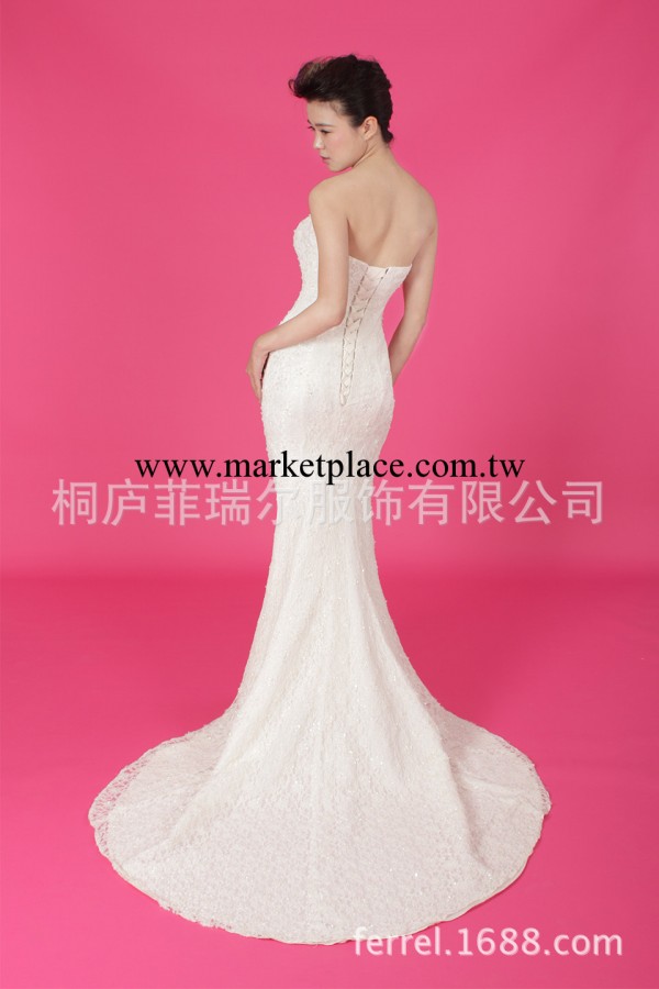 2014新款抹胸全幅手工亮片超閃婚紗工廠,批發,進口,代購
