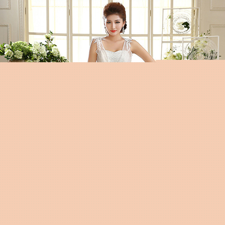 2014秋冬新款新娘婚紗禮服春季韓版拖尾前短後長魚尾蕾絲婚紗批發工廠,批發,進口,代購