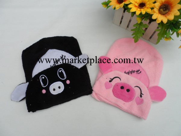 [寵物用品服裝批發]2013年新款上市 黑色 粉紅色卡通帶帽豬豬衣服工廠,批發,進口,代購