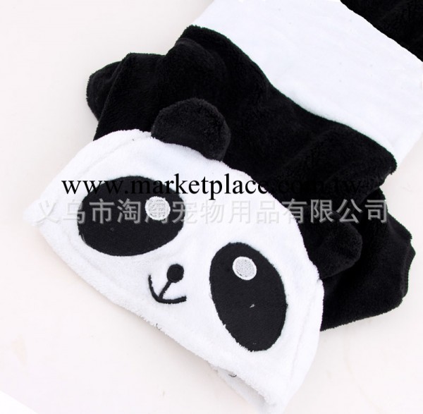 12月新款 珊瑚絨保暖寵物熊貓裝 黑白兩色熊貓裝 寵物衣服變身裝批發・進口・工廠・代買・代購
