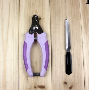 小號物紫色帶銼刀指甲剪指甲刀寵物剪刀磨甲刀 正品波波BOBO批發・進口・工廠・代買・代購