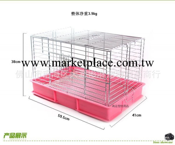 電鍍兔籠 龍貓 豚 鼠荷蘭豬貓籠 狗籠 便攜易折疊小型寵物籠鐵籠工廠,批發,進口,代購