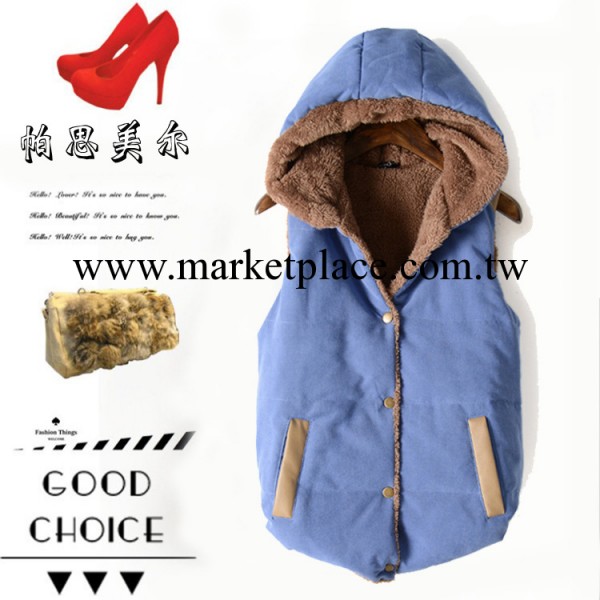 秋冬新款女式馬甲背心外套 韓版時尚女馬甲批發 潮人棉馬夾女裝工廠,批發,進口,代購
