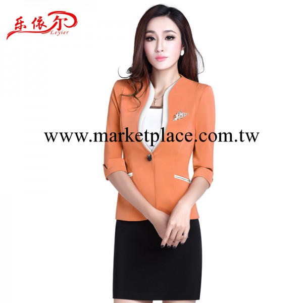 樂依爾新款品牌職業裝小西裝外套 韓版修身女式工作服小西裝批發工廠,批發,進口,代購