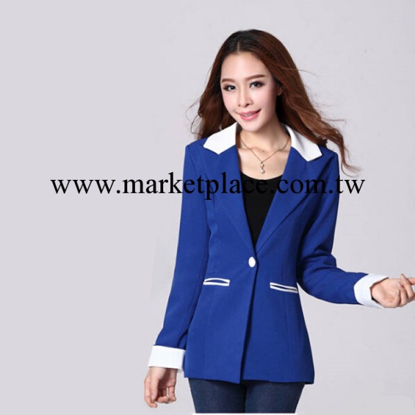 2014秋季新款女裝 長袖修身西服 女式OL小西裝外套工廠,批發,進口,代購