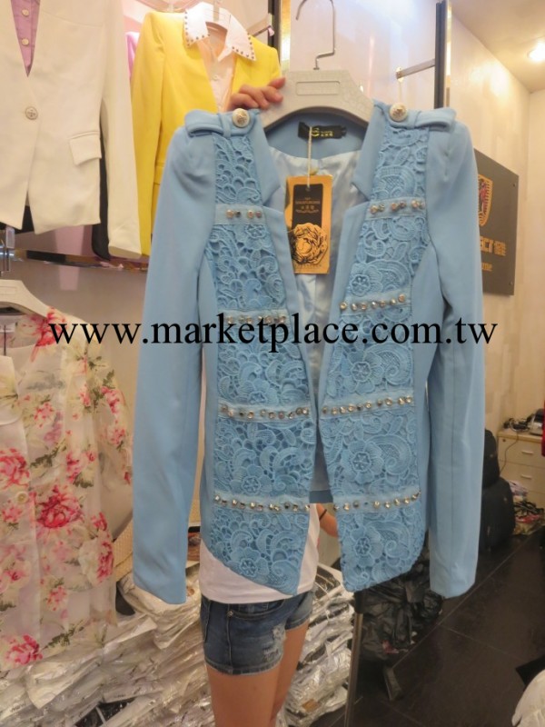 歐洲站2014小西服女裝修身小西裝工廠,批發,進口,代購
