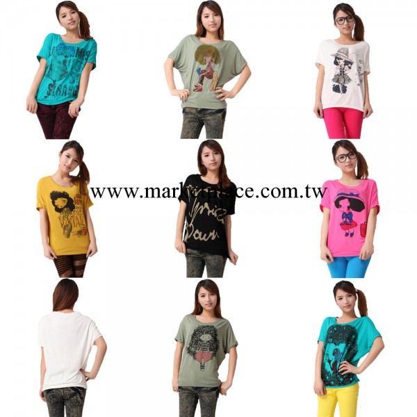 2014春秋季新款韓版女裝大碼女裝T恤 休閒莫代爾短袖女式T恤工廠,批發,進口,代購