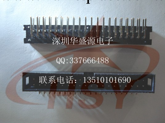 簡易牛角座DC40PW DC3-40PW 40針 彎腳 彎針 2.54MM間距 2*20彎針工廠,批發,進口,代購