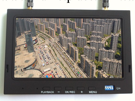 廠傢直供 5.8G 7寸 FPV航拍 32頻雙接收 DVR顯示屏監視器工廠,批發,進口,代購