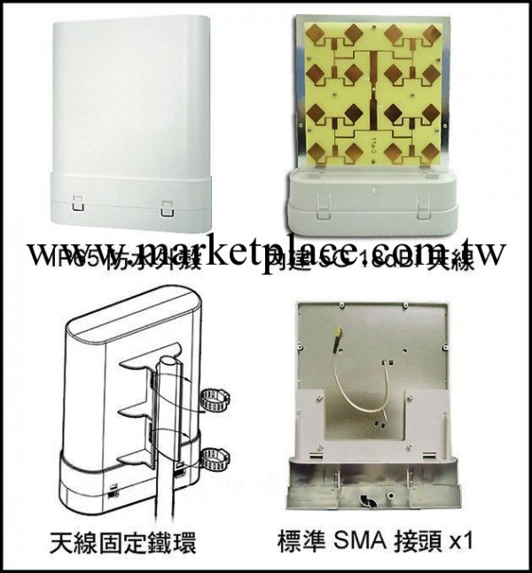 5.8G無線網橋 1公裡無線監控 網絡視頻監控傳輸設備 遠程監控設備工廠,批發,進口,代購