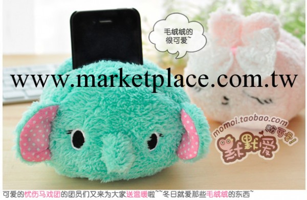 憂傷馬戲團 手機架手機座 韓國可愛毛絨動物手機展示架 0.1kg工廠,批發,進口,代購