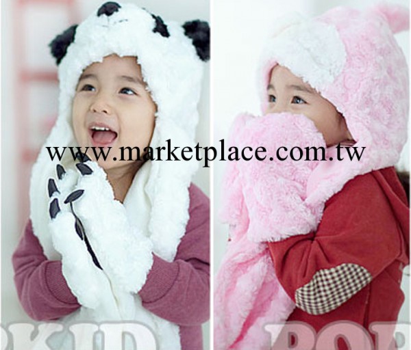 韓版 爆款 熊貓造型兒童套帽(2款可選) MZ1007工廠,批發,進口,代購