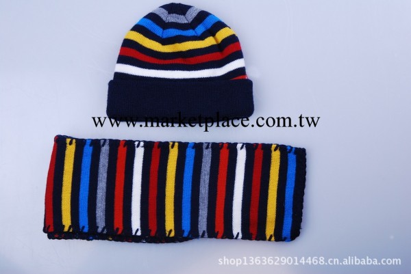 專業生產兒童針織帽圍巾二件套工廠,批發,進口,代購