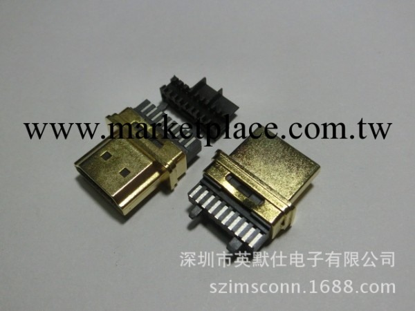 HDMI AM 19P 自動焊線式 鋅合金外殼批發・進口・工廠・代買・代購