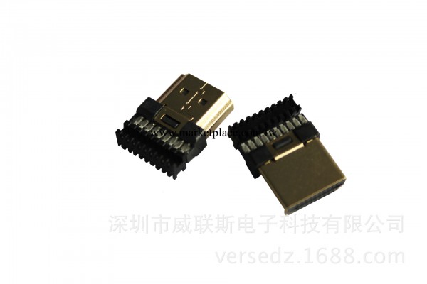 廠傢直銷 HDMI高清插頭 HDMI鍍金接口 hdmi 電子連接器 hdmi插頭工廠,批發,進口,代購
