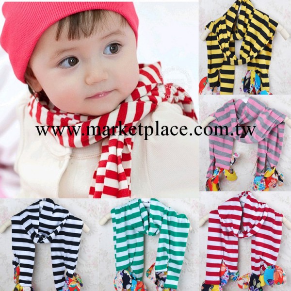 B627棉質條紋兒童圍巾  新款圍巾  韓國寶寶圍巾圍脖工廠,批發,進口,代購