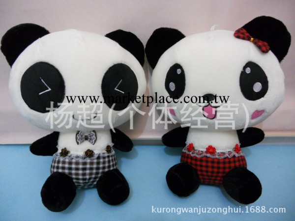 新款毛絨玩具 情侶黑白熊貓 廠傢直銷 批發熱賣中批發・進口・工廠・代買・代購