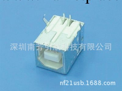 USB B型短體母頭DIP90度(彎腳），USB B型母頭連接器工廠,批發,進口,代購