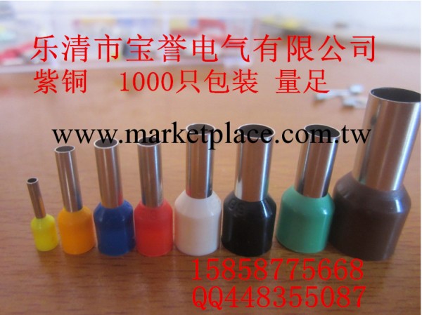 廠傢 供應 冷壓端子 銅鼻子 銅線耳 管型 端子 E型管 E1006工廠,批發,進口,代購