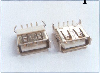 USB母座,沉板插件式 彎腳 卷邊,14*13*6mm ROHS標準批發・進口・工廠・代買・代購