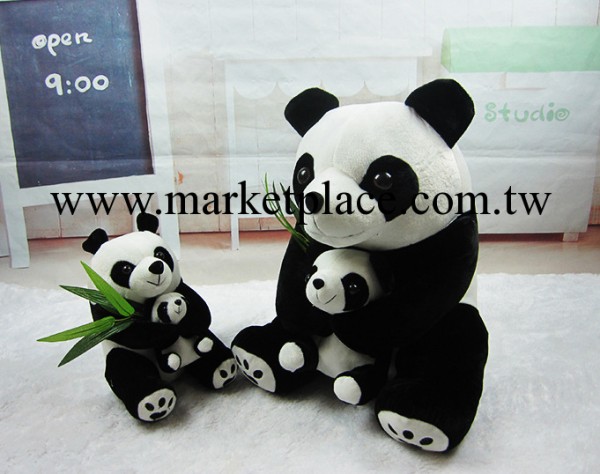 新款可愛毛絨玩具坐姿母子熊貓兒童節日生日禮物佈娃娃數據包混批工廠,批發,進口,代購