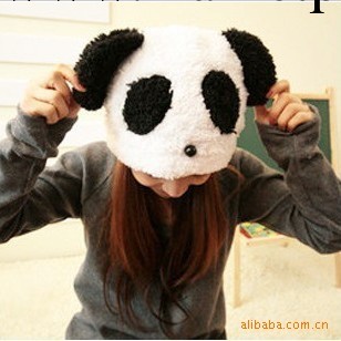 我愛熊貓 時尚可愛卡通熊貓帽子 毛絨 保暖工廠,批發,進口,代購
