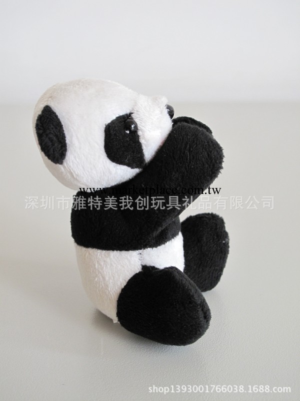 創意毛絨玩具定制 可愛熊貓公仔手指玩偶吉祥物工廠,批發,進口,代購