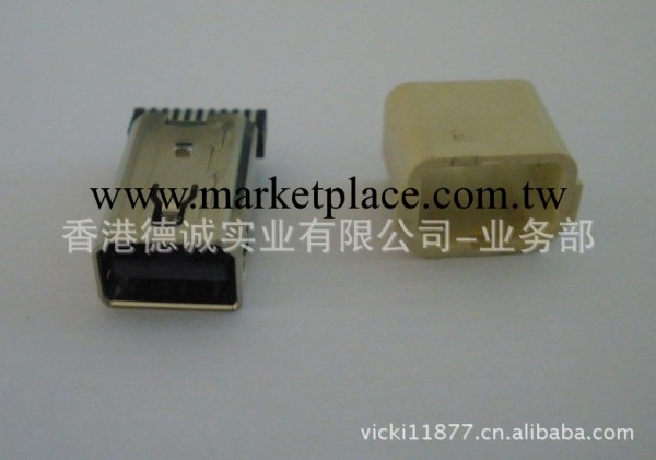 MINI Displayport F母頭連接器焊線式 帶護套 MINI DP母頭連接器工廠,批發,進口,代購