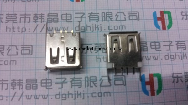 廠傢直銷 彎腳USB插座連接器 短體雙層USB插座 板式USB母座批發・進口・工廠・代買・代購