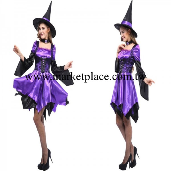 萬聖節新款 Witch Costumes  鬼節紫色女巫裝 巫婆服 角色扮演服工廠,批發,進口,代購