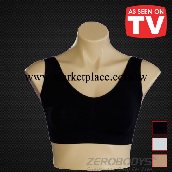 ZEROBODYS女士無縫瑜伽抹胸無痕背心式裹胸出口歐美 064黑工廠,批發,進口,代購