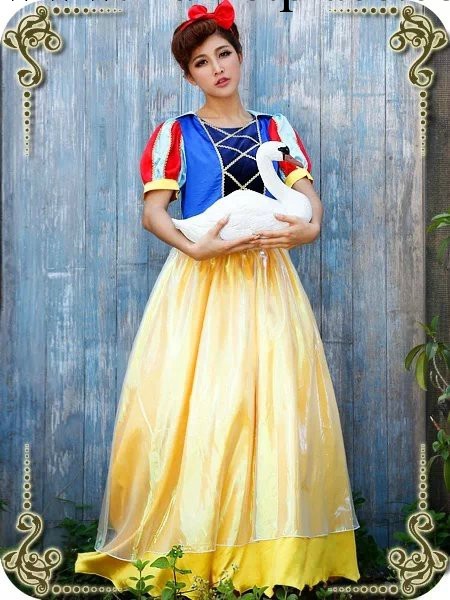 優質  歐洲宮廷服 萬聖節迪斯尼長款白雪公主裙  睡美人 舞臺裝工廠,批發,進口,代購