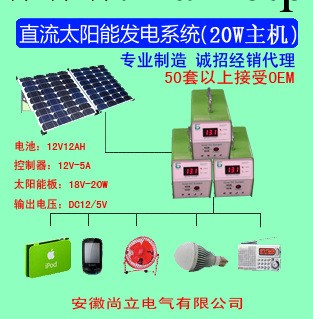 【產品熱賣中】20W太陽能發電光伏發電 太陽能發電機 主機工廠,批發,進口,代購