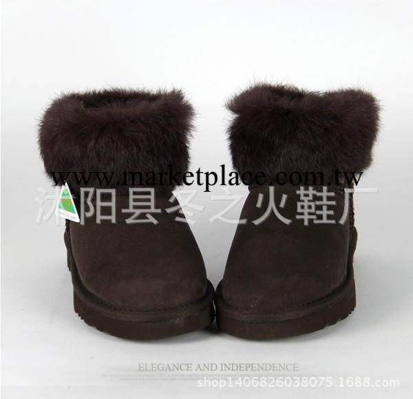 UGG5856兔毛口女式低筒羊皮毛一體雪靴 廠傢直銷 一件代發批發・進口・工廠・代買・代購