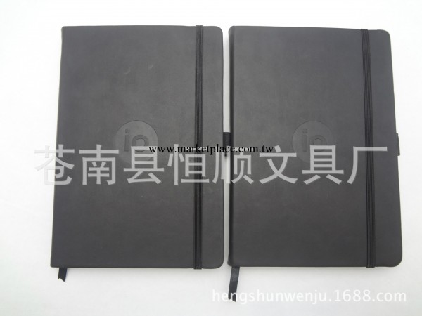 黑色pu筆記本 仿皮記事本  綁帶筆記本 厚筆記本  實用 本冊工廠,批發,進口,代購