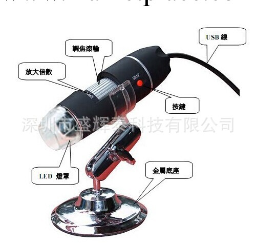光學變焦 500倍電子顯微鏡 8燈USB數位顯微鏡 帶測量工廠,批發,進口,代購