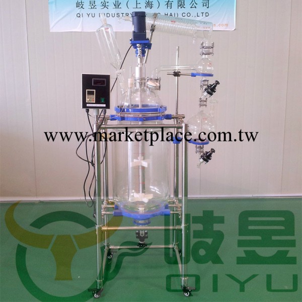 岐昱儀器 雙層玻璃反應釜10L－150L 上海廠傢直銷 專業定制工廠,批發,進口,代購