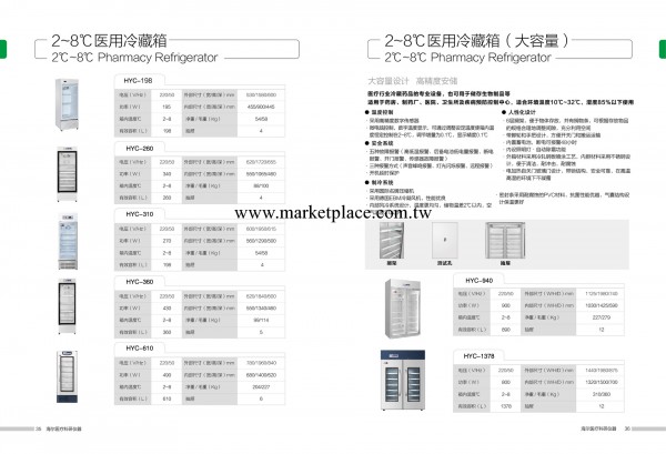 海爾2～8度藥品保存箱  940L                科研總代理工廠,批發,進口,代購